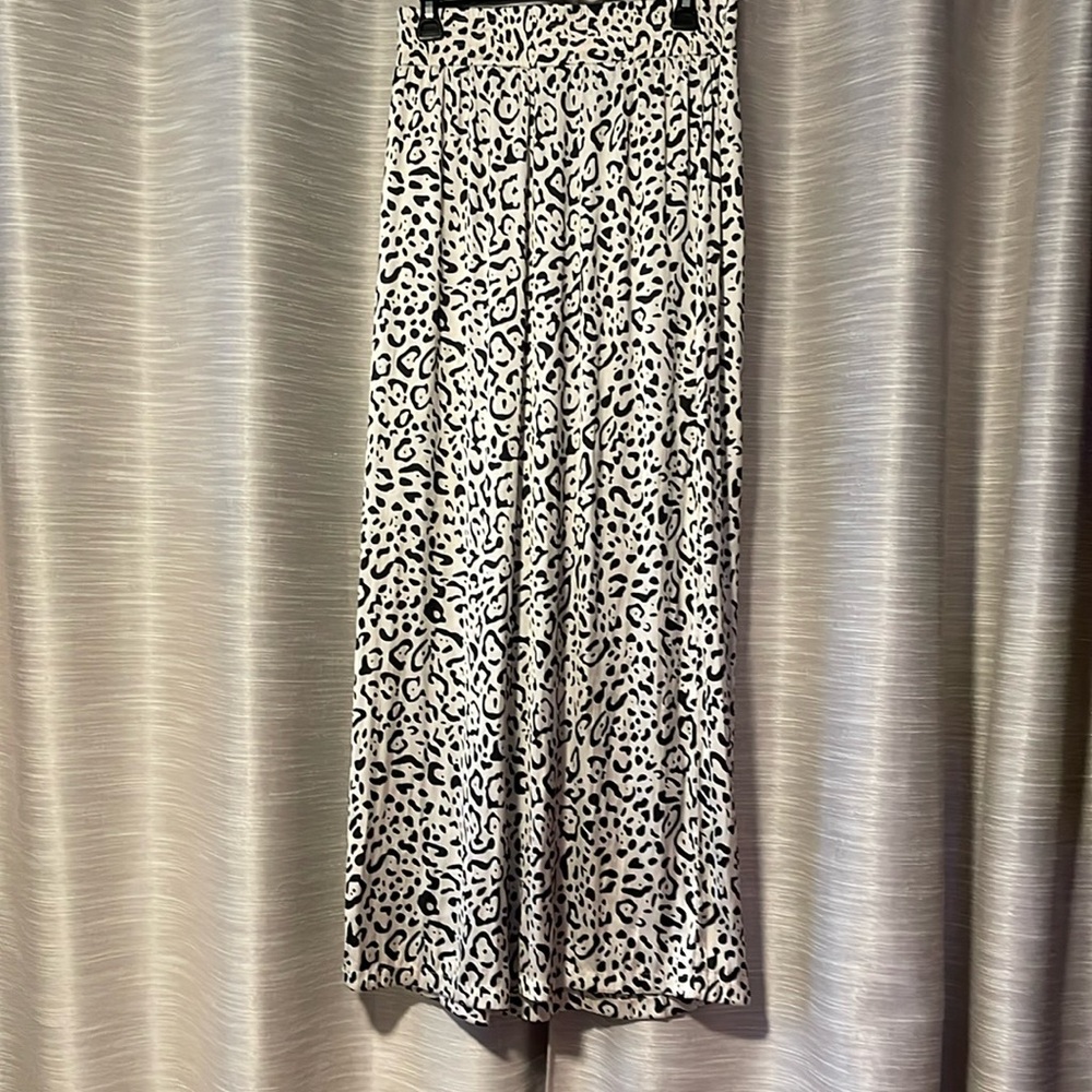 Animal Print Silk Pants